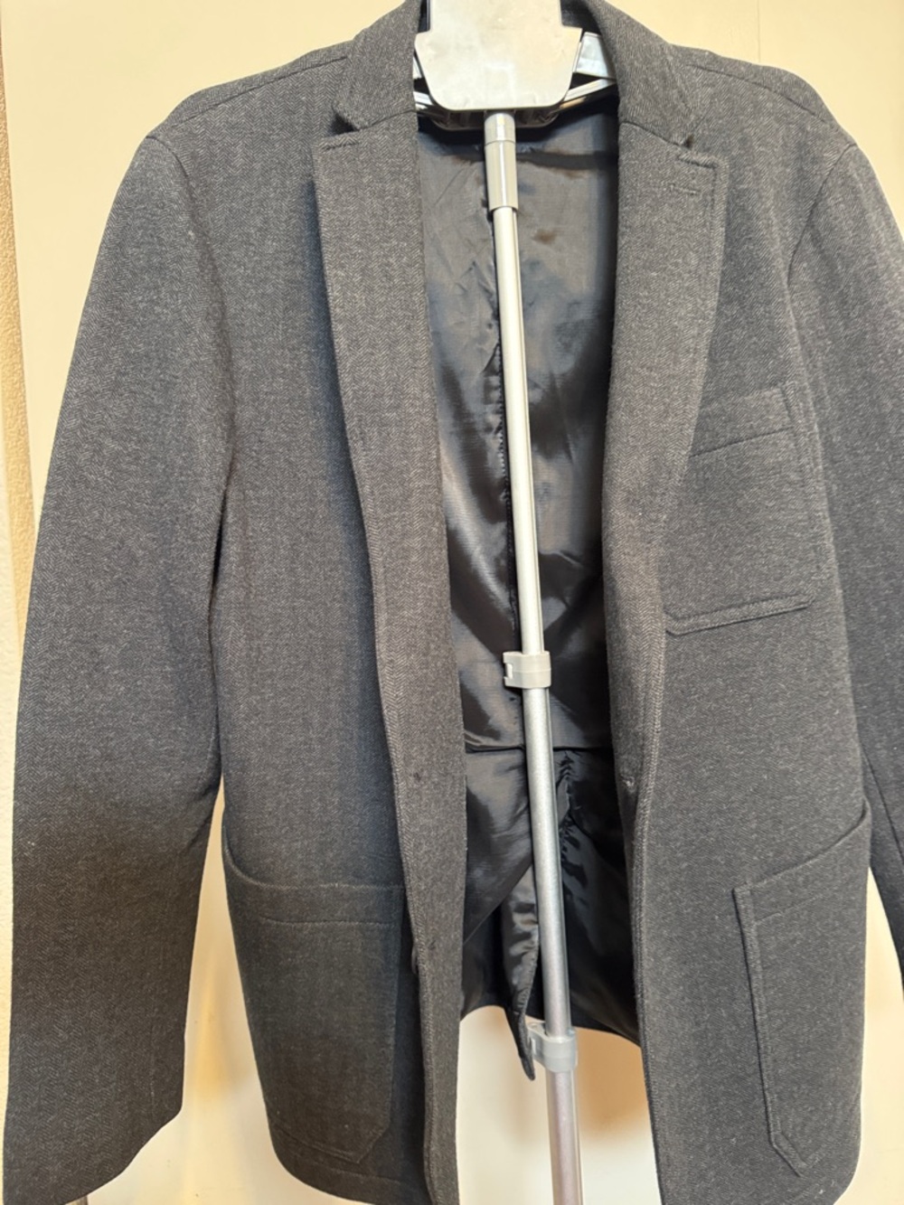 Banana Republic Charcoal Gray Tailored Blazer